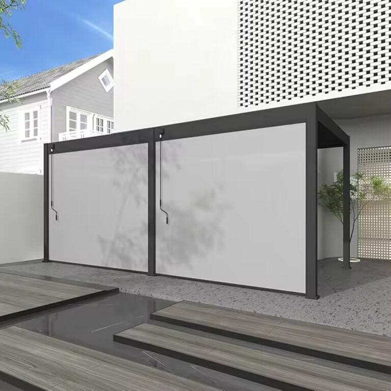 Outdoor Shades with Side Tracks